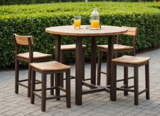 Mange debout en bois extérieur : style et résistance assurés