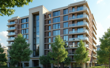 Types d’habitat : Connaissez-vous les deux principales catégories ? Appartement moderne en ville avec grandes fenêtres et balcons