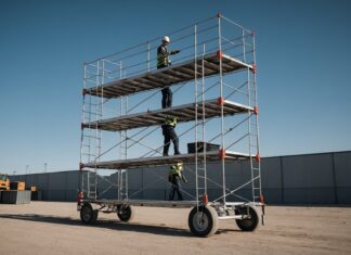 Échafaudage roulant aluminium starteo : l’allié de vos travaux en hauteur