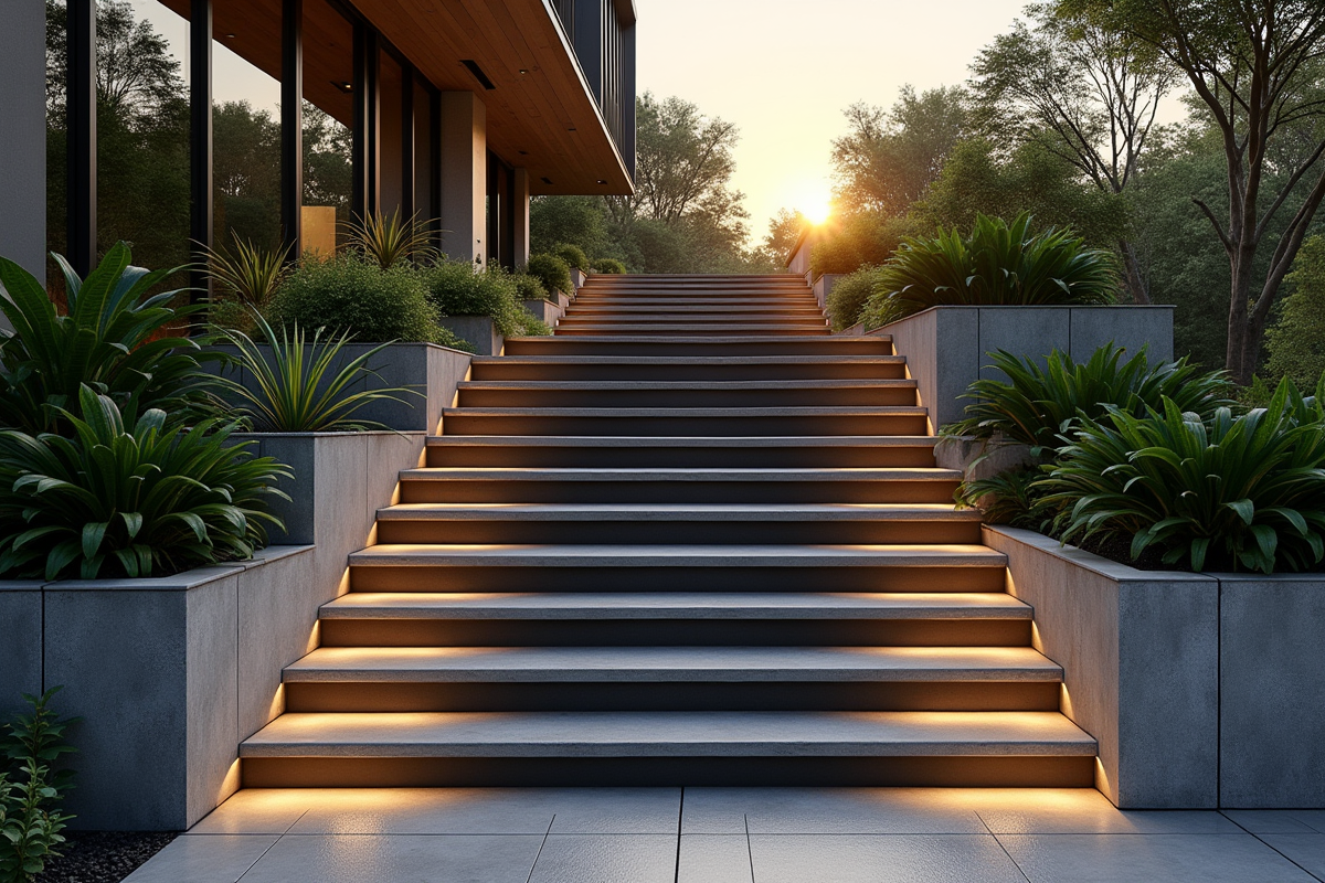 escalier béton