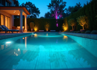 Lumières de piscine : positionnement optimal pour un éclairage réussi